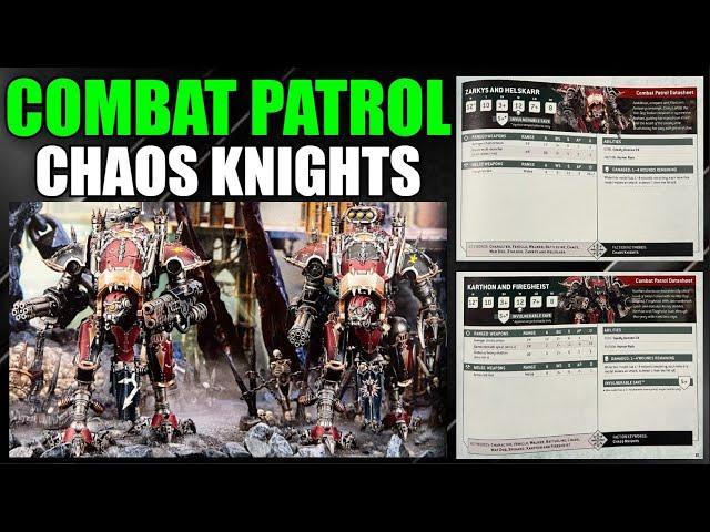 Warhammer 40k Combat Patrol: CHAOS KNIGHTS Slaughter Talon (Rules Review) #New40k #Warhammer