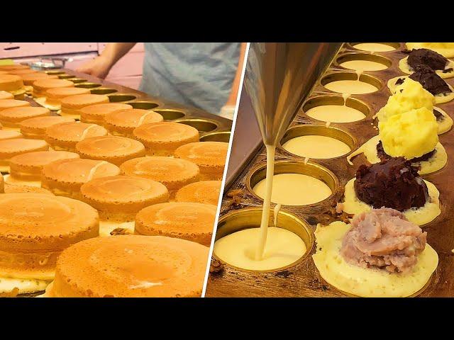 The Popular Wheel Pies in Taiwan / 桃園超人氣車輪餅！Taiwan Street Food #今川焼 #車輪餅 #紅豆餅 #dessert #food #4k