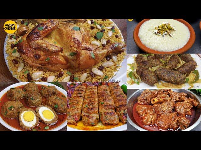 Eid Dawat Complete Menu by Aqsa's Cuisine, Traditional Eid Recipes, Kofta, Firni, Kabsa Rice, Kebab