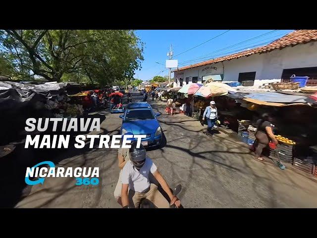 Sutiava Barrio Walk Main Street  Leon Nicaragua