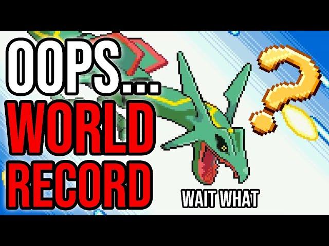 How I Accidentally Got a Pokemon Speedrun World Record