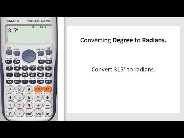 [CalcYou] Converting Degree to radian