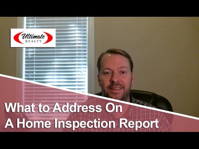 San Antonio Real Estate Agent: What to address on a home inspection report