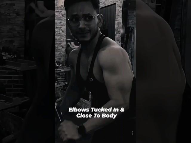 Triceps V Bar Push Down Tips #fitness #bodybuilding