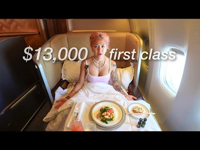 13 HOURS IN A $13,000 FIRST CLASS AIRPLANE SEAT ALONE AT 21 YEARS OLD