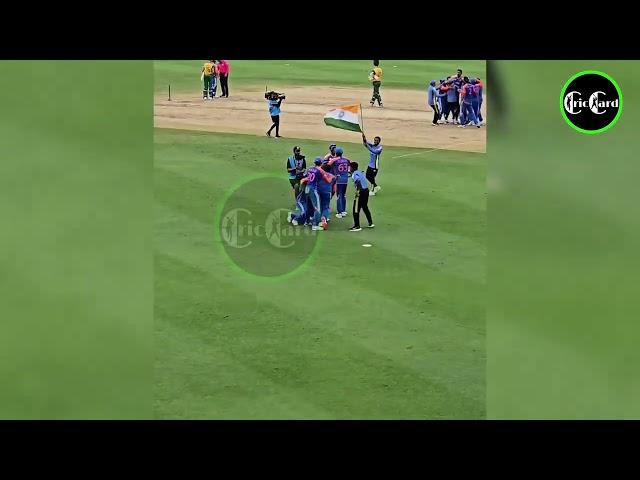 @criccard  India winning celebration  #trending #cricket #worldcup2024 #t20worldcup2024
