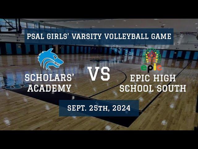 Girls' Varsity Volleyball Game (Sept. 25th, 2024): Scholars' Academy (HOME) VS Epic HS South (AWAY)