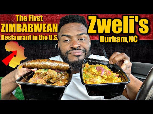 The FIRST Zimbabwean Restaurant in the U.S. | Zweli's Durham Nc | Trying Zimbabwean Food First Time