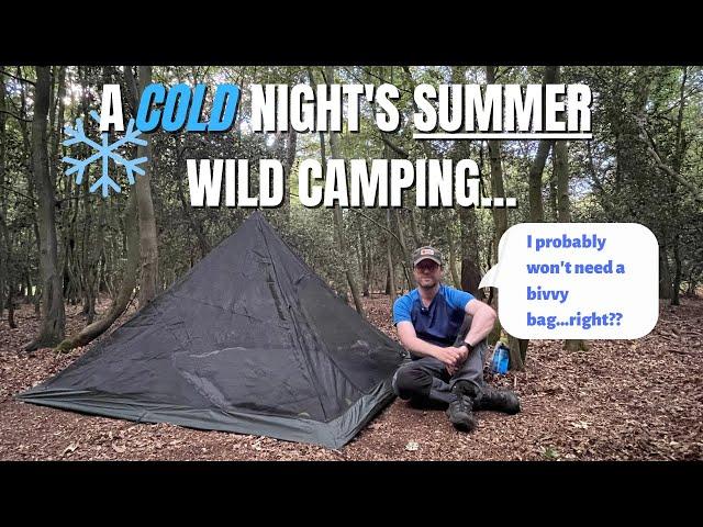 Solo Wild Camp in DD Pyramid Mesh Tent - With Ridge Line