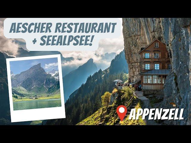 APPENZELL SWITZERLAND: Visiting the famous AESCHER Restaurant and hiking to the SEEALPSEE!