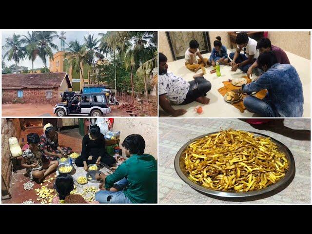 Aaj Hamlog Jarahe Hai Shirgau (Ratnagiri)Behen ke Ghar | Fanas (Jacjfruit) Chips Recipe | Vlog