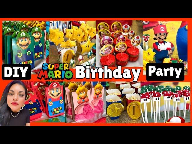 DIY Super Mario Birthday Party Decoration Ideas and DIY treat ideas