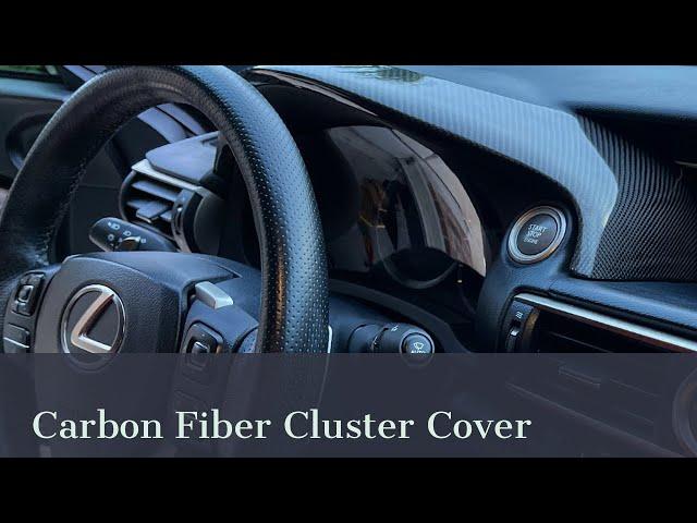 Elvin Wong Carbon Fiber Console Cover - Lexus RC F (4K)