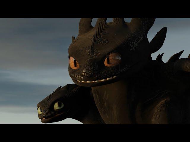 Toothless Annoys His Father [HTTYD 3D ANIMATION]