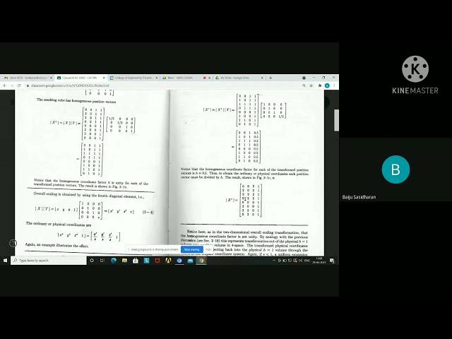 OVER VIEW ON 3D TRANSFORMATION - CAD- OPES CET- Dr. BAIJU SASIDHARAN