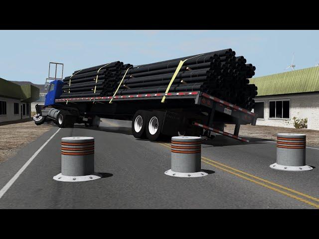 Impatient Drivers: Bollard Crashes | BeamNG.drive