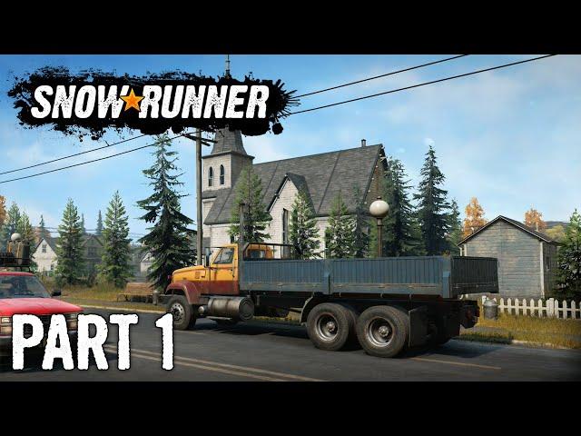 SnowRunner | Walkthrough Gameplay | Part 1 | Welcome to Michigan | Xbox One