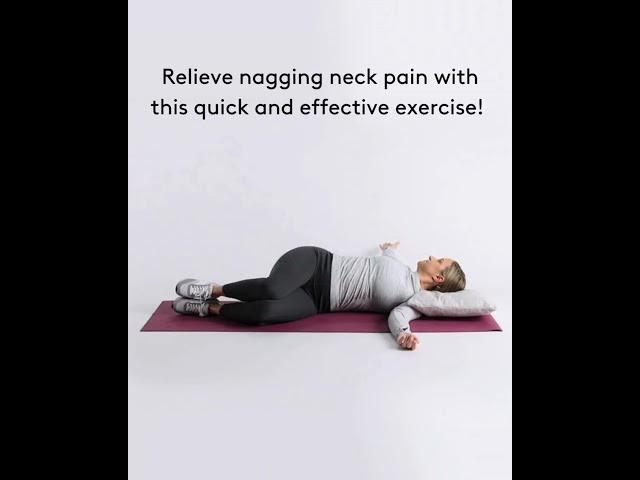 Relieve nagging neck pain with the open book rotation!