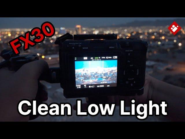 Sony FX30 CLEAN Low Light Tutorial (Night)