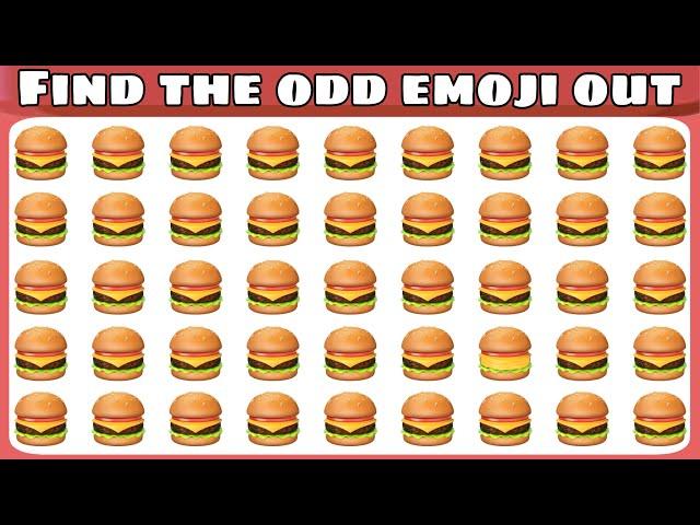 find odd emoji | spot the odd one out | emoji tube puzzle