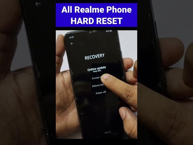 All Realme Phone Hard Reset/Forgot Password