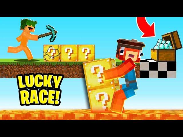 LUCKYBLOCK RACE W MINECRAFT!