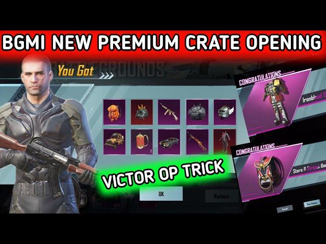 NEW PREMIUM CRATE OPENING BGMI  NEW MYTHIC HELMET CRATE OPENING  BGMI PREMIUM CRATE OPENING VICTOR