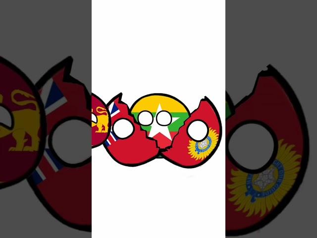 Collapse of British India Countryballs #shorts #countryballs