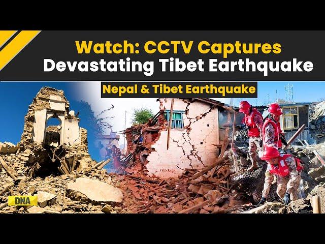 Nepal Earthquake: CCTV Captures Devastating Tibet Earthquake Video | Earthquake News | Kathmandu