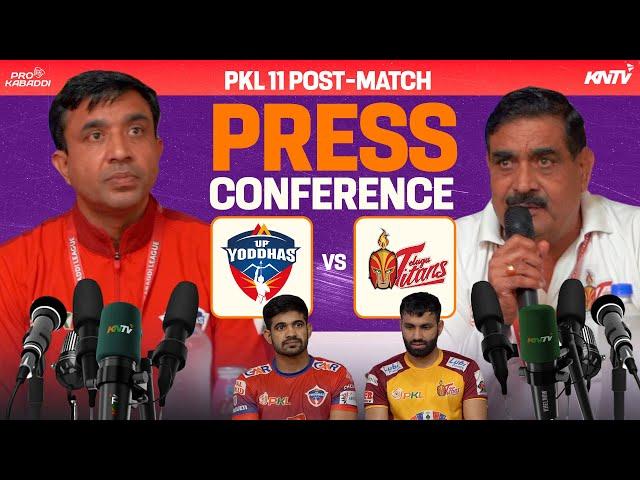 PKL 11 M53 | UP Yoddhas vs Telugu Titans | Press Conference ft. Vijay Malik and Sumit