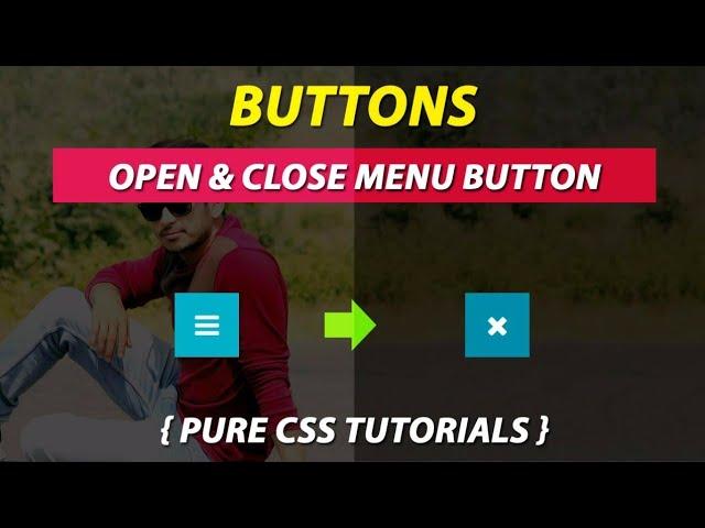 Menu Open & Close Button Using Pure CSS By VRPawar