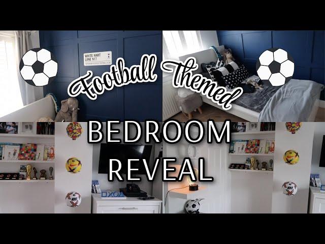 BOYS BEDROOM REVEAL | ROOM TOUR KIDS FOOTBALL THEMED BEDROOM | Emma Nightingale