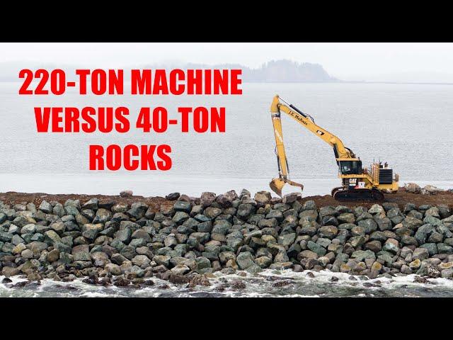 Rebuilding a 100-Year Old Jetty w/ 40-Ton Rocks