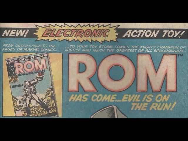 COMIC MAN PRODUCTIONS: ROM PARKER BROTHERS SPACEKNIGHT TOY ROBOT COMIC BOOK AD MARVEL 1980