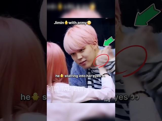 Jungkook vs Jimin flirting with army girl at fansign#bts #jimin #shorts