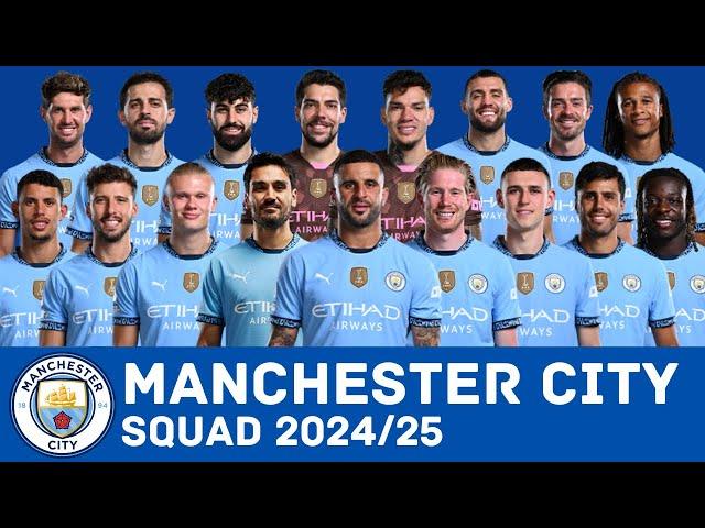 MANCHESTER CITY FC Full Squad For Season 2024/25 | Man City | FootWorld