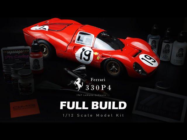 Ferrari 330P4 | Model Factory Hiro | 1/12 | Scale Model Building (Full version) | ASMR