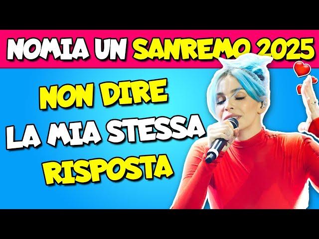 Non Dire La Mia Stessa Risposta | Quiz Sanremo 2025