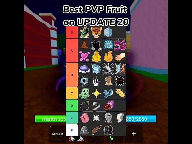 Best Fruit For PVP on UPDATE 20 #bloxfruits #roblox #games