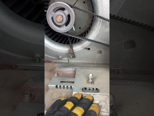 What a Wornout Belt Looks Like. #nighthawkhvac #hvac #hvaclife #hvachacks #trane #belts #maintenance