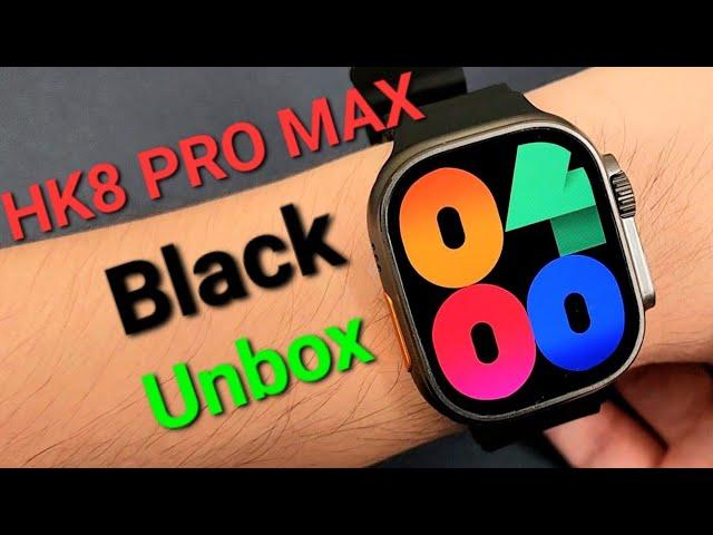 KIWITIME HK8 Pro Max Smart watch Black Unbox Review-49mm 2.12' AMOLED Screen Compass Game