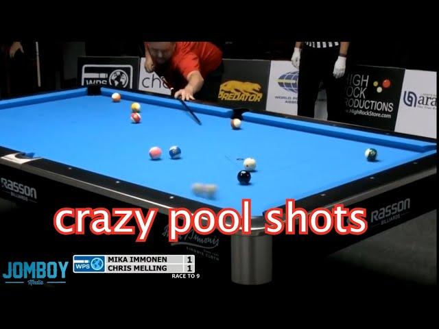 Chris Melling with some crazy pool shots, a breakdown