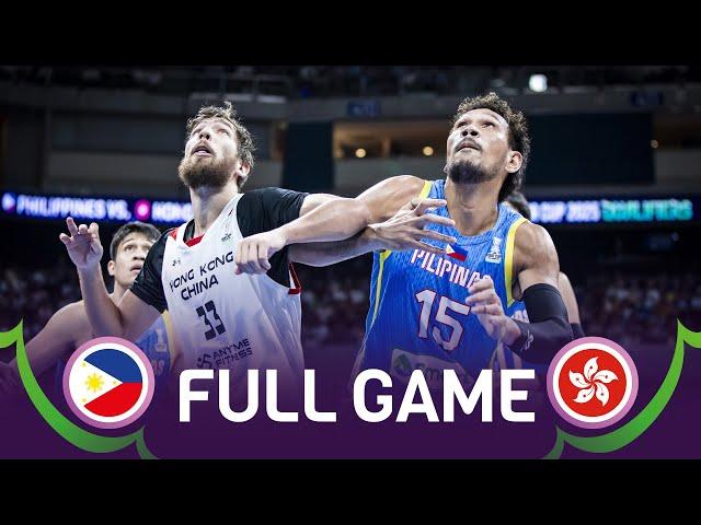 Philippines v Hong Kong | Full Basketball Game | FIBA Asia Cup Qualifiers 2025