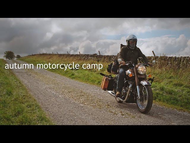 Motorcycle Camping on a Royal Enfield Classic 350 in Autumn