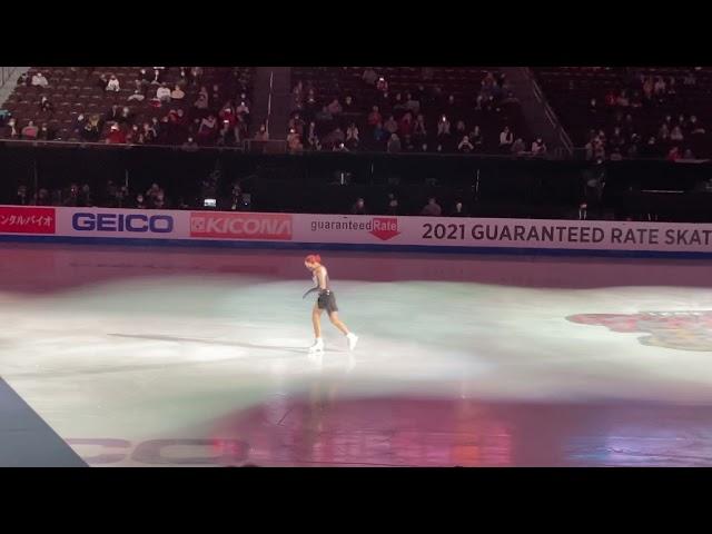 Skate America 2021. Ladies medal ceremony.