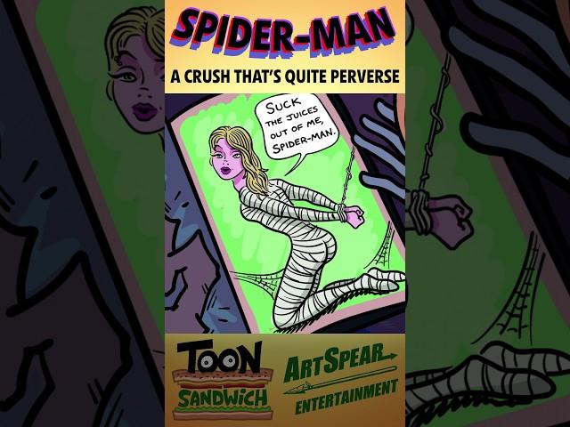 Spider-Man creeps on Gwen - TOON SANDWICH #spiderman #milesmorales #gwenstacy #parody #funny #marvel