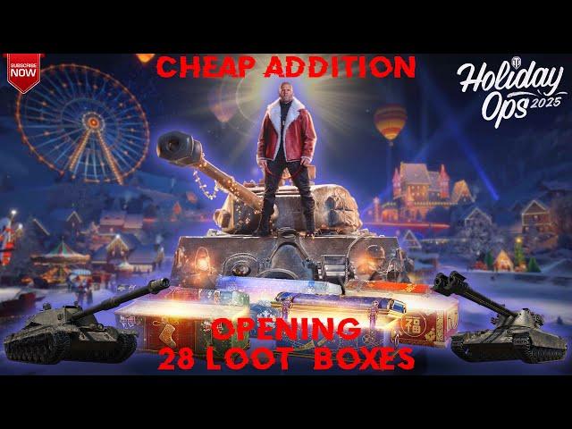 CHEAP ADDITION: Opening 28 Loot Boxes | World of Tanks Holiday Ops 2025