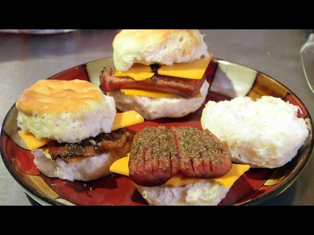 Cannabis Infused Smoked Sausage/ Bacon Breakfast Biscuits (Single Serving Recipe): Infused Eats #30