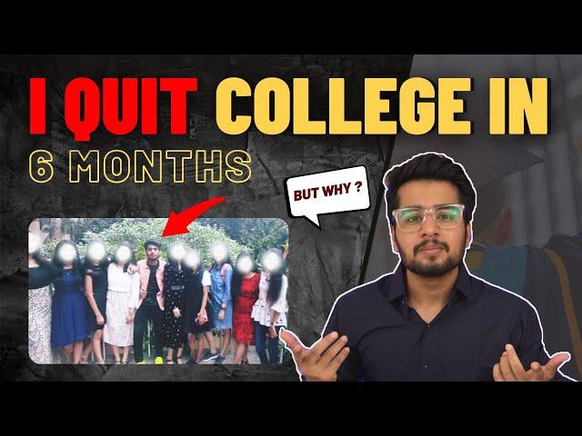 Why I Dropped out of Engineering College in 6 month | Post IIT JEE Exam Scenes