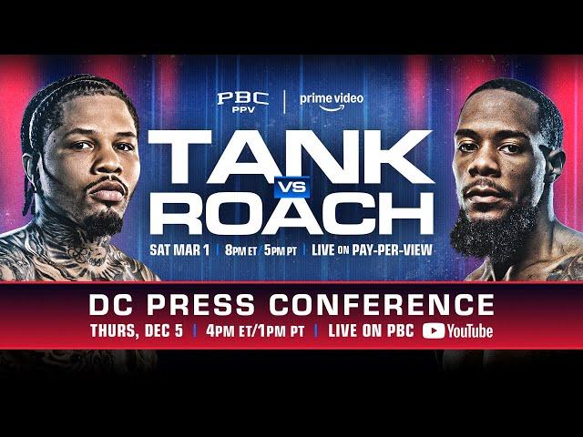 Gervonta Davis vs. Lamont Roach WASHINGTON D.C. PRESS CONFERENCE | #TankRoach